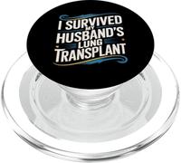 Sono sopravvissuto alla forza del caregiver di trapianto di polmone di mio marito PopSockets PopGrip per MagSafe