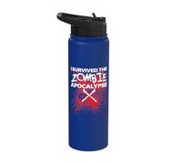 Sono sopravvissuto all'apocalisse zombie Stainless Steel Insulated Water Bottle
