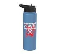 Sono sopravvissuto all'apocalisse zombie Stainless Steel Insulated Water Bottle