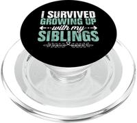 Sono sopravvissuto crescendo con i miei fratelli fratello sorella maggiore PopSockets PopGrip per MagSafe