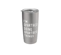 Sono Spartaco Que Fa Cose di Spartaco Bicchiere termico in acciaio inox doppia parete