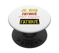 Sono Stanco Di Essere Sempre Stanco | Umorismo Dormire Adolescente PopSockets PopGrip Adesivo