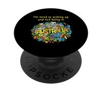 Sono stanco di svegliarmi e di non essere in Australia Ragazzi PopSockets PopGrip Adesivo