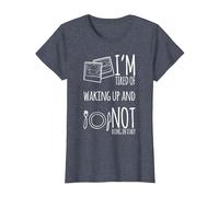 Sono Stanco di svegliarmi e Non Essere in Italia Maglietta, Donna, Pervinca, L