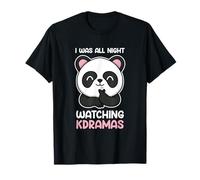 Sono stata tutta la notte a guardare Kdramas Panda Maglietta