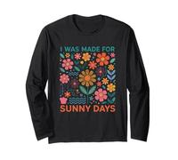 Sono stato fatto per gli amanti dei fiori Sunny Days Maglia a Manica