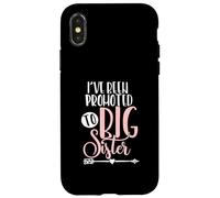 SONO STATO PROMOSSO A GRANDE SORELLA Annuncio Baby News Meme Custodia per iPhone X/XS