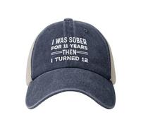 Sono Stato Sobrio per 11 Anni, Poi Ho compiuto 12 Anni. Cappello da Camionista da Donna alla Moda.