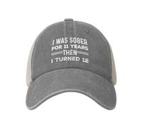 Sono Stato Sobrio per 11 Anni, Poi Ho compiuto 12 Anni. Cappello da Camionista da Donna alla Moda.