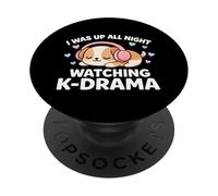 Sono stato sveglio tutta la notte a guardare il dramma coreano K-Drama Lover PopSockets PopGrip Adesivo