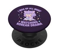 Sono stato sveglio tutta la notte a guardare un dramma coreano PopSockets PopGrip Adesivo