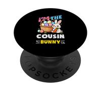 Sono The Cousin Bunny Egg Hunting Family Matching Easter PopSockets PopGrip Adesivo