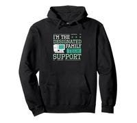 Sono The Designated Family Tech Support Funny Computer Nerds Felpa con Cappuccio