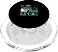 Sono The Designated Family Tech Support Funny Computer Nerds PopSockets PopGrip per MagSafe