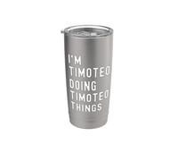Sono Timoteo Que Fa Cose di Timoteo Bicchiere termico in acciaio inox doppia parete