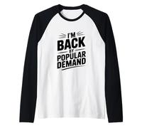 Sono tornato dalla Domanda Popolare Maglia con Maniche Raglan
