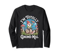 Sono Totalmente GNOME-Mal Fun Snail Ride Maglia a Manica