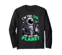 Sono Troppo Bello per Un Solo Pianeta Spazio Astronauta Astronomia Maglia a Manica