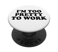 Sono troppo carina per lavorare PopSockets PopGrip Adesivo