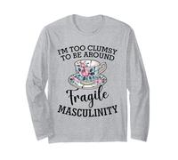 Sono Troppo goffo per Essere Intorno alla Fragile mascolinità Umorismo Divertente Maglia a Manica
