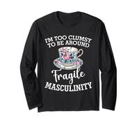 Sono Troppo goffo per Essere Intorno alla Fragile mascolinità Umorismo Divertente Maglia a Manica