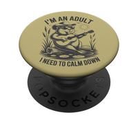 Sono Un Adulto Devo Calmarmi Maestro PopSockets PopGrip Adesivo