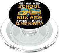 Sono un aiutante di scuolabus Qual è il tuo superpotere? PopSockets PopGrip per MagSafe