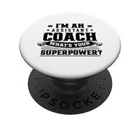 Sono un assistente allenatore Coaching Coach Assistente PopSockets PopGrip Adesivo