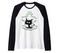 Sono Un Avvocato Tutto è Buon Umore Design Abbigliamento da Lavoro Maglia con Maniche Raglan