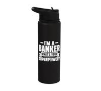 Sono un banchiere qual è il tuo banchiere Superpower Stainless Steel Insulated Water Bottle