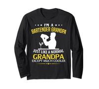 Sono Un Barista Nonno Come Un Normale - Solo Molto più Cool Maglia a Manica