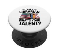 Sono Un Bibliotecario, Qual È Il Tuo Talento? Appassionato PopSockets PopGrip Adesivo