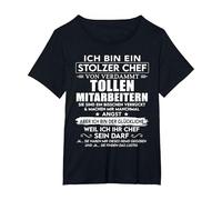 Sono Un Boss Orgoglioso di Dipendenti Dannatamente Grandi Maglietta, Donna Plus-Size, Nero, 1X