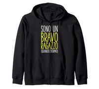 Sono Un Bravo Ragazzo Quando Dormo Sarcastica Divertente Felpa con Cappuccio