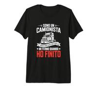 Sono Un Camionista Ho Finito Capito Maglietta Premium