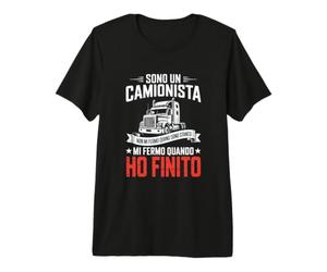 Sono Un Camionista Ho Finito Capito Maglietta Premium