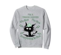 Sono Un Camionista Tutto è Buon Umore Design Abbigliamento da Lavoro Felpa