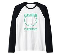 Sono Un cassiere, Mi assicuro Che i Tuoi acquisti arrivino con Un Sorriso Maglia con Maniche Raglan