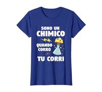 Sono Un Chimico Quando Corro Tu Corri Chimica Maglietta, Donna, Blu Reale, M