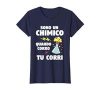 Sono Un Chimico Quando Corro Tu Corri Chimica Maglietta, Donna, Navy, S