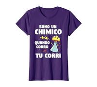 Sono Un Chimico Quando Corro Tu Corri Chimica Maglietta, Donna, Viola, M