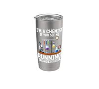 Sono un chimico se mi vedi correre cerca di mantenere la chimica Bicchiere termico in acciaio inox doppia parete