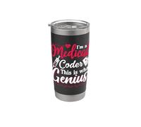 Sono un codificatore medico Questo è ciò che codifica Genius Programmer Bicchiere termico in acciaio inox doppia parete
