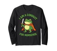 Sono Un Condotto per Nonsense Frog Meme Design Maglia a Manica