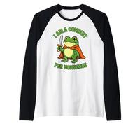 Sono Un Condotto per Nonsense Frog Meme Design Maglia con Maniche Raglan