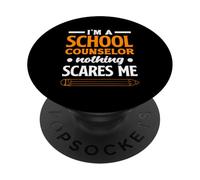 Sono un consulente scolastico Niente mi spaventa PopSockets PopGrip Adesivo