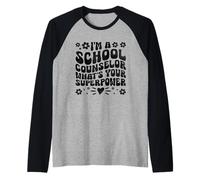 Sono Un consulente Scolastico Qual è Il Tuo superpotere Maglia con Maniche Raglan