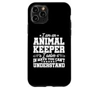 Sono un custode degli animali Risolvo i problemi Zoologo dello zoo Keeper Custodia per iPhone 11 Pro