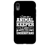 Sono un custode degli animali Risolvo i problemi Zoologo dello zoo Keeper Custodia per iPhone XR