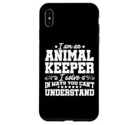 Sono un custode degli animali Risolvo i problemi Zoologo dello zoo Keeper Custodia per iPhone XS Max